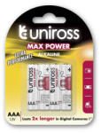 Asalite Uniross MAX POWER Alkáli Mikro Elem AAA (LR03) (1, 5V) B4