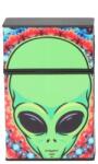 Angelo Műanyag cigaretta tárca 20 szál cigarettának - Zöld ufófej mintával (A-803259-4)