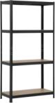 Carmen Метален стелаж Carmen CR-1015 - 180х90х40 см, до 175 кг на рафт - черен - mebeli-nikol