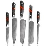 HARAHU OK-19991 damaszk késkészlet - Fekete/Barna KP19991