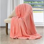 EUROFIRANY Zoe puha takaró domború mintával Korall 150x200 cm