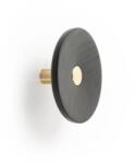  Fogas Viefe ZOOT gomb, 120mm, fa- alumínium, csiszolt sötét sárgaréz + fek (7001120N291M2)