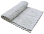  Wellsoft, nyomott mintás babatakaró 70*90 cm - szürke - babastar