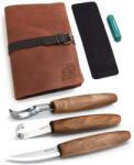 BeaverCraft Set de sculptura in lemn BeaverCraft S14X, 5 piese, plus husa din piele (BVRCS14X)