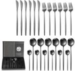  QU-27315 24 darabos evőeszközkészlet - Fekete