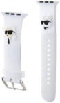 Karl Lagerfeld Karl and Choupette Head NFT Watch Strap (KLAWMSLKCNH) Apple Watch 38/40/41 mm szilikon óraszíj, fehér