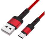 Caruba USB-A - USB-C 60W adatkábel 1 méter - piros