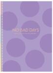 Shkolyaryk Publishing House Spirálfüzet, B5, kockás, 80 lap, keményfedeles, SHKOLYARYK "No bad days", vegyes (B5-SC-080-6082K)