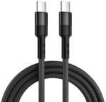 Caruba USB-C - USB-C 60W adatkábel 1 méter - fekete
