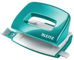 Leitz Lyukasztó, kétlyukú, 10 lap, fém, mini, LEITZ "Nexxt Wow", jégkék (50601051) - tonerpiac