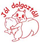 Colop Bélyegző, motivációs, Jól dolgoztál! , COLOP "N43-kék", piros (14031803-4304) - tonerpiac