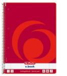 Herlitz Spirálfüzet HERLITZ A4 80 lapos perforált lyukasztott kockás (00306456)