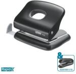 Rapid Lyukasztó, kétlyukú, 20 lap, RAPID "FC20", fekete (23256400) - tonerpiac