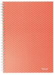 Esselte Spirálfüzet, A5, vonalas, 80 lap, ESSELTE "Colour`Breeze", korall (628473)