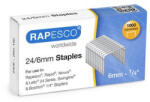 Rapesco Tűzőkapocs, 24/6, horganyzott, RAPESCO, 1000db/doboz (S24607Z3) - tonerpiac