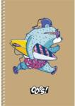 Shkolyaryk Publishing House Spirálfüzet, A5, kockás, 96 lap, SHKOLYARYK "Student", vegyes (A5-SC-096-6116K)