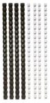 Fellowes Spirál, műanyag, 6 mm, 10-20 lap, FELLOWES, 25 db, fekete (5330302) - tonerpiac