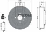 TEXTAR Tambur frana TEXTAR 94031500 - centralcar