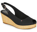 Tommy Hilfiger Szandálok / Saruk ICONIC ELBA SLING BACK WEDGE Fekete 40