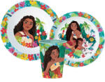  Disney Vaiana Lagoon étkészlet, micro műanyag szett pohárral 260 ml (STF11168)