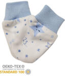 Vaganza Újszülött Mintás babakesztyű - Fehér/Kék Csillag/Szám (5999120515134)