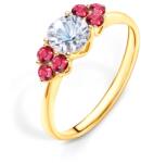 SAVICKI Inel de logodnă Fairytale: aur, safir alb - savicki - 6 806,00 RON