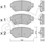 CIFAM set placute frana, frana disc CIFAM 822-1159-0