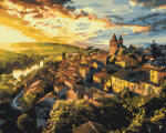 Alkotásutca Tündöklő óváros - Számfestő készlet kereten 40x50