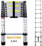 ROTOR Универсална телескопична стълба kme1026 2.6 м Плавно прибиране (426)