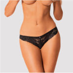 Obsessive Serena Love Panties csipkés bugyi fekete