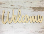  Natúr fa - "Welcome" felirat 24, 5cm - csinaldmagadshop
