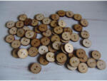  Natúr fa - Gomb 1, 5cm 60db/csomag - csinaldmagadshop