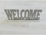  Fa "Welcome" tábla talpas fehér 25cm - csinaldmagadshop