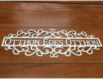  Fa - "Otthon Édes Otthon" tábla fehér 50cm - csinaldmagadshop