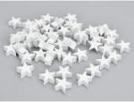  Fehér fa csillag vastag 2cm 50db/csomag - csinaldmagadshop
