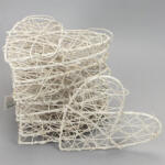  Fonott hálós szív 25cm 10db/csomag - OKOSÁR! - csinaldmagadshop