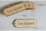  Natúr fa - "Nem felejtünk" scrapbook tábla 3x8cm 5db/csomag - csinaldmagadshop