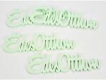  Fa "Édes Otthon" felirat menta 15cm 4db/csomag - csinaldmagadshop
