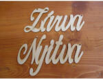  Natúr fa - "Zárva-Nyitva" tábla írott 10x20cm - csinaldmagadshop