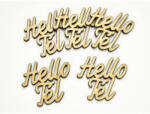  Natúr fa - "Helló Tél" felirat 4, 5x4, 2cm 5db/csomag - csinaldmagadshop