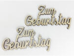  Natúr fa - "Zum Geburtstag" felirat 2db/csomag - csinaldmagadshop
