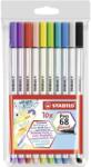 STABILO Комплект Флумастери Pen 68 Brush- комплект 10 цвята (ST568/10-11)