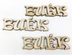  Natúr fa - "BUÉK" felirat 3db/csomag - csinaldmagadshop