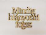  Natúr fa - "Mindig hiányozni fogsz" Felirat koszorúra - csinaldmagadshop