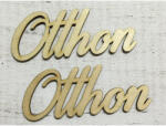  Natúr fa "Otthon" felirat 15cm 2db/csomag - csinaldmagadshop