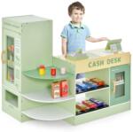 Costway Голям Дървен Магазин с аксесоари и касов апарат, Costway (TM10085GN)