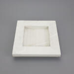  Dekorációs fa tál fehér négyzet 20x20cm