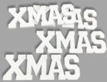  Xmas felirat fehér 15cm 4db/csomag-KIFUTÓ - csinaldmagadshop