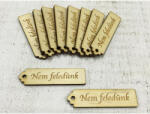  Natúr fa - "Nem feledünk" kisérő tábla 10db/csomag - csinaldmagadshop