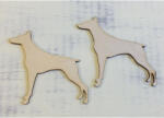 Natúr fa - Dobermann kutya 10cm 2db/csomag - csinaldmagadshop